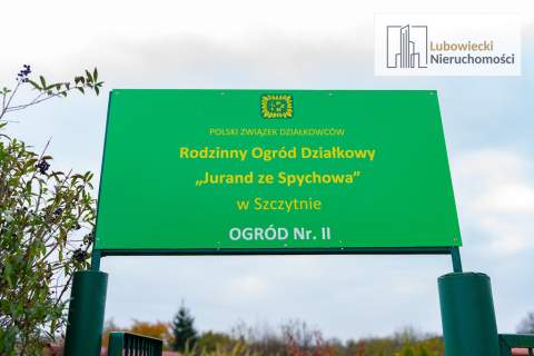 Ogródek działkowy w miejscowości Szczytno