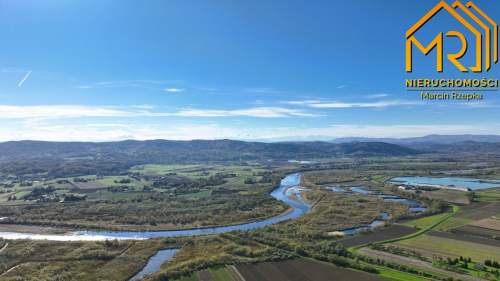 Widokowa działka rolna z panoramą na Dunajec