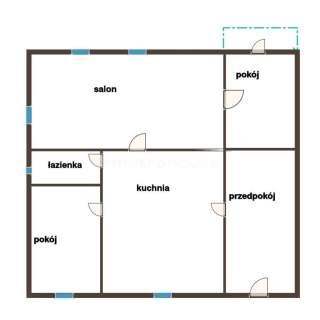 3 pokoje w Cieplicach z balkonem
