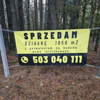 Działka 1856m2 Kol. Karczmy gm. Zelów, pozwolenie na budowę