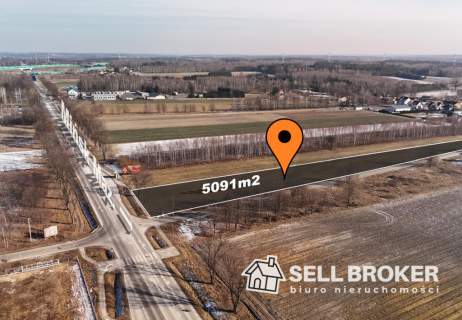 Działka usługowa blisko A2 / 5091 m2 / pod firmę