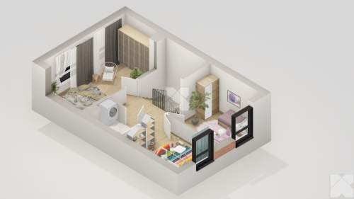 Dom szeregowy 89,95 m2 Taras z ogrodem RABAT 