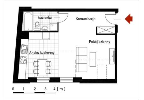 Kawalerka w nowej kamienicy w centrum Skierniewic
