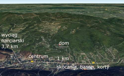 Dom z przepięknym widokiem i basenem w Szczyrku