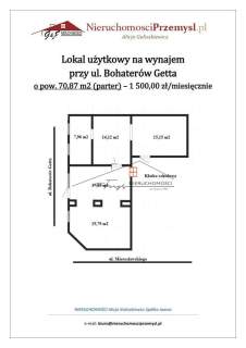 Lokal użytkowy do wynajęcia, 70,87 m2, Przemyśl