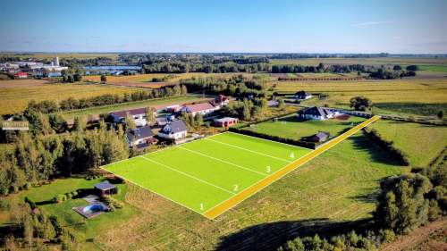 Działki budowlane 14 ar 24x61 m Chmielek