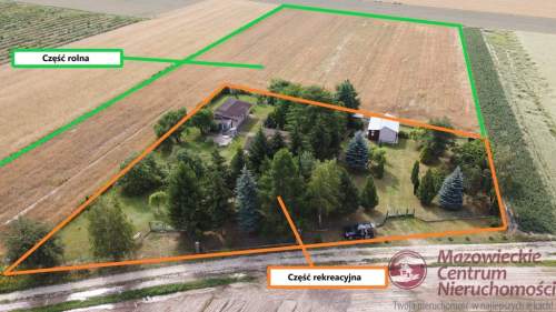 Na sprzedaż działka 1,5 ha z 3 budynkami rekrecyj.