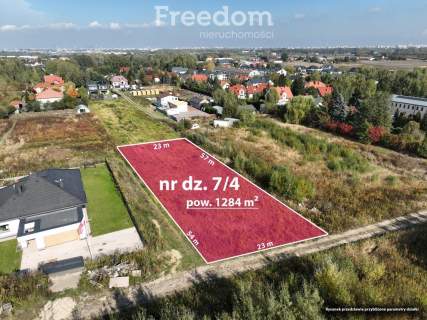 Działka budowlana 1284 m2, media, Dawidy Bankowe