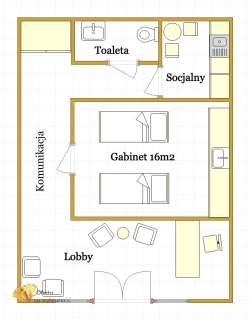 Gabinet premium z witrynami, 47m2 - Sławin, Lublin