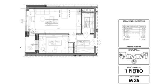 NOWE MIESZKANIE 2 POKOJE 39,95 m2 ul. Klonowa