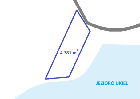 Działka w Olsztynie nad jeziorem Ukiel
