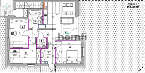 Przestronny 4 pokojowy apartament z ogrodem.