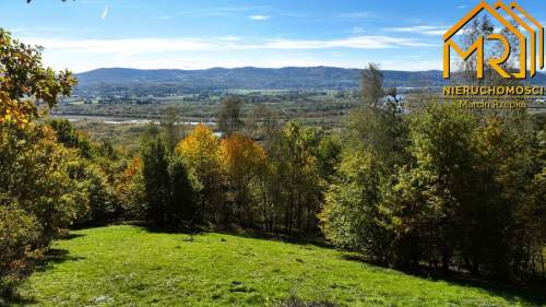 Widokowa działka rolna z panoramą na Dunajec