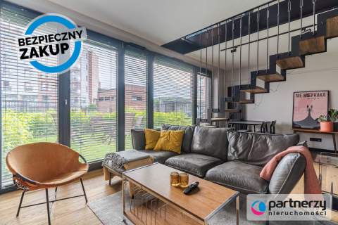 Dwupoziomowy apartament z ogrodem