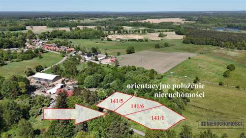 Działka budowlana na wsi ok. 50 km od morza i Miel