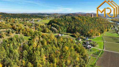 Widokowa działka rolna z panoramą na Dunajec