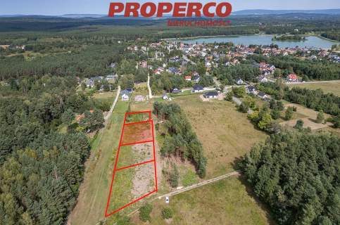 Działka 1000m2, las, zalew - Borków gm.Daleszyce