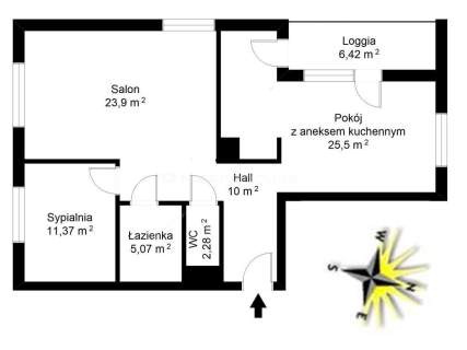 Luksusowy apartament z loggią blisko Metra