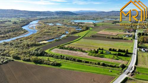 Widokowa działka rolna z panoramą na Dunajec