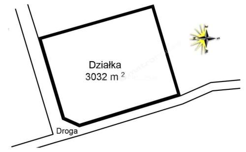Działka w okolicy trzech jezior.