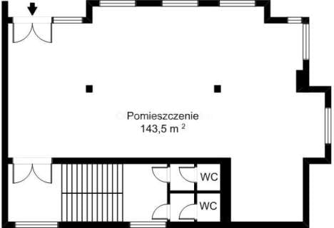 Lokal 143 m2 w centrum Szczytna