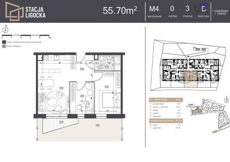 NOWE MIESZKANIA. 4 POKOJE OGÓRDEK 37,8m2