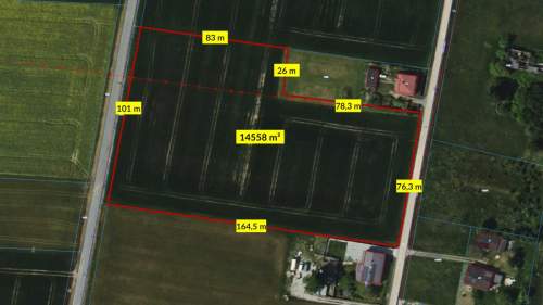 Działka budowlano rolna Strzebiń Łazy 14558m2