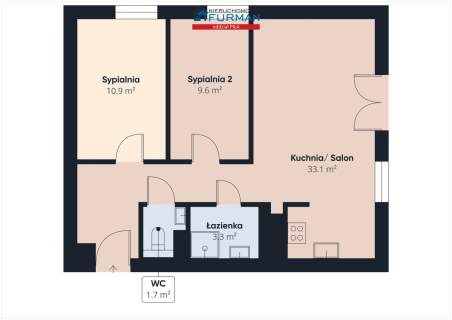Mieszkanie na sprzedaż, 58,65 m2, Rogoźno