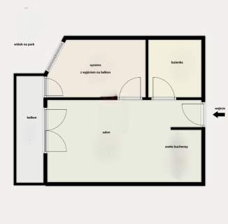 Mieszkanie na Kępie Mieszczańskiej 43m2/2p
