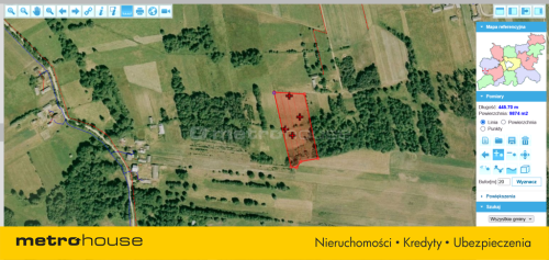 Działka rolna na sprzedaż, 9900 m2, Marysin