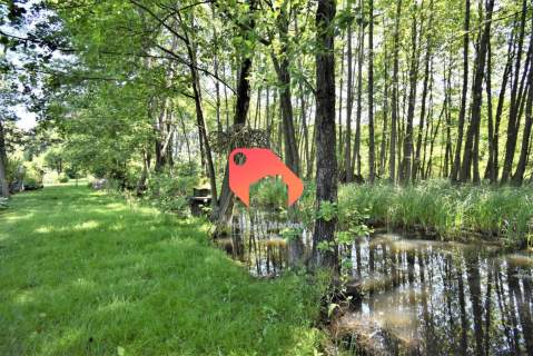 DZIAŁKA BUDOWLANA Z PIĘKNYM OGRODEM I STAWAMI 
