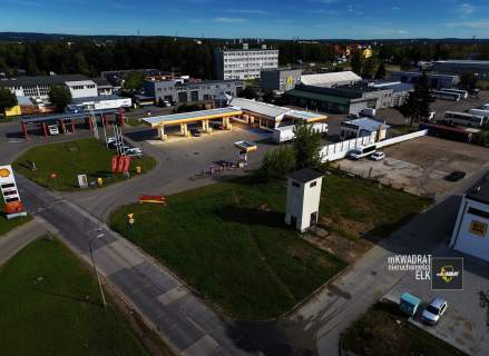 Działka inwestycyjna pod budowę hali.