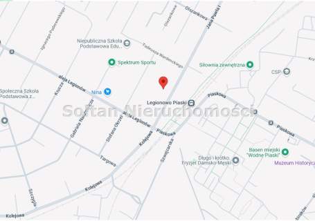 Legionowo działka blisko stacji 1439m LOKALIZACJA