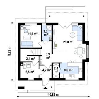 Nowoczesny 150m2 dom z ogrodem w Otrębusach