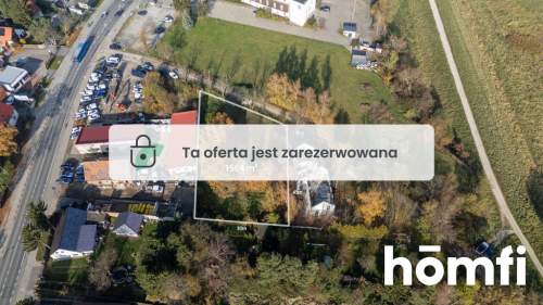 Działka usługowa 1564 M2, przy zjeździe z AOW, WZ