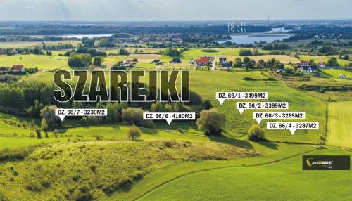 Działka na sprzedaż, 3231 m2, Szarejki