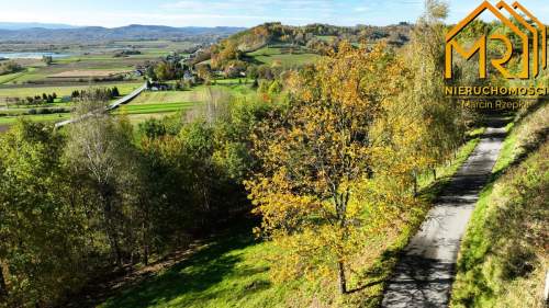 Widokowa działka rolna z panoramą na Dunajec