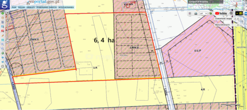 6,4ha rolno/budowlano/usługowa przy S7 k/ Warszawy