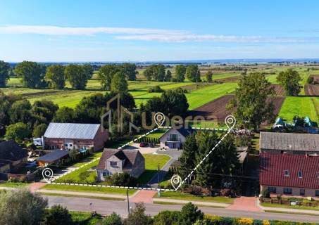 Dwa domy, duża działka. Rurzyca k. Szczecina