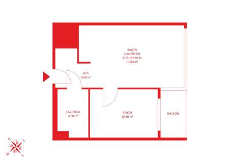 Mieszkanie na sprzedaż, 39,45 m2, Gdańsk