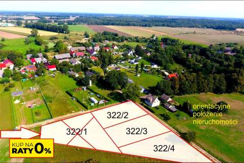 Wyszomierz - działka budowlana - na raty - 8 km od