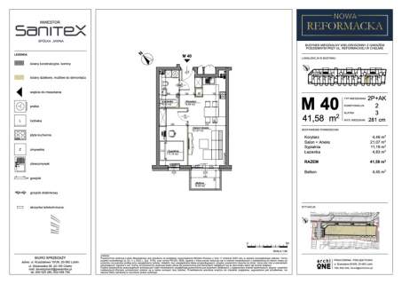 Nowa Reformacka mieszkanie 2-pok M20 M35 M40 M45