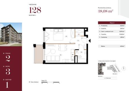 Nowe mieszkanie CENTRUM 38,08 m2