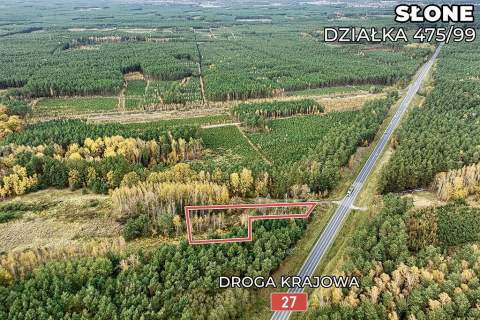 Na sprzedaż działka przy drodze nr 27 z MPZG 