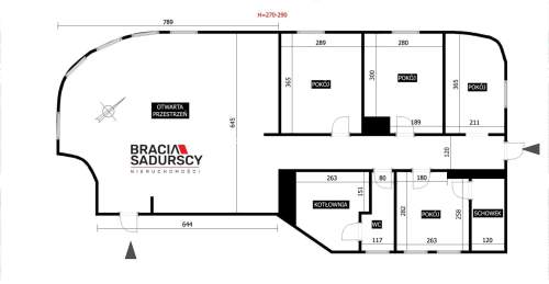 lokal handlowo-usługowy lub biurowy 100m2 Olsza