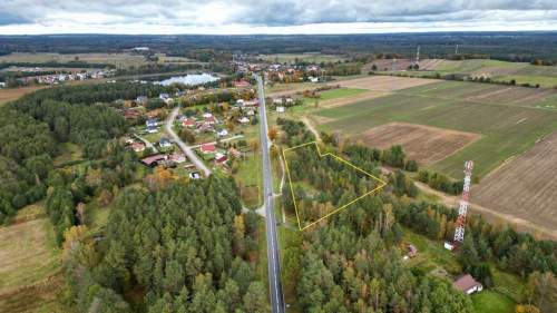 Działka inwestycyjna przy drodze DK-21.