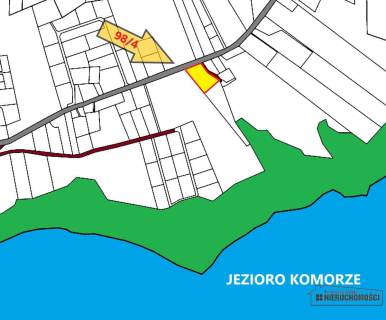 Działka blisko jeziora Komorze   4900 m2. Sikory.