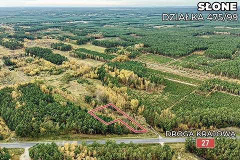 Na sprzedaż działka przy drodze nr 27 z MPZG 