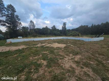 Działka budowlana 1200 m z fundamentami