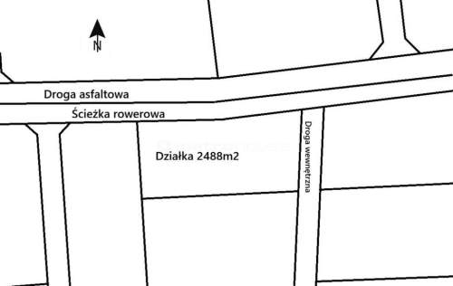 Działka w pięknym miejscu przy nowej drodze